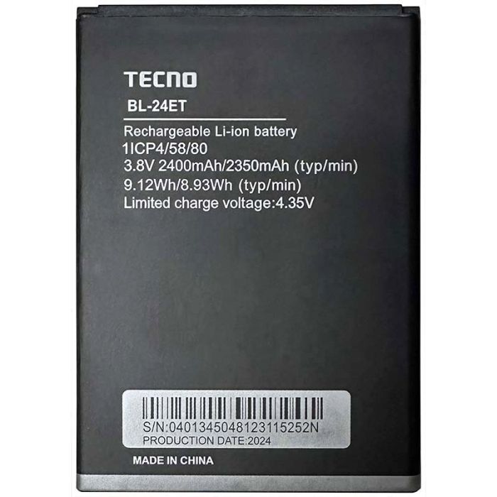 Аккумулятор для Tecno Pop 2F (B1F) 2400 mAh (BL-24ET)