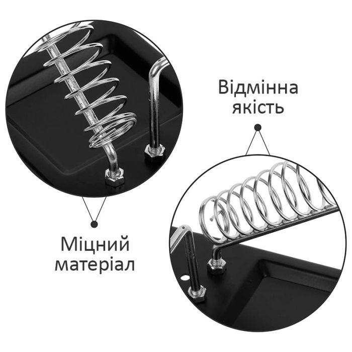 Подставка держатель для паяльника SL-610 / c держателем катушки припоя / металлическая