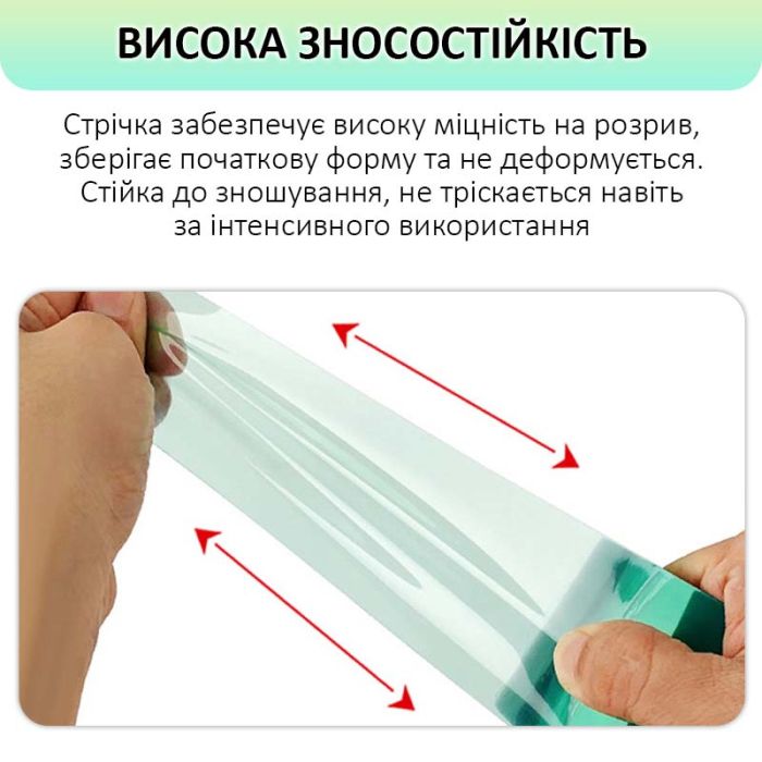 Термостойкий скотч PET зеленый / 220°C Max / толщина 0.06 мм / длина 33 м / ширина 18 мм