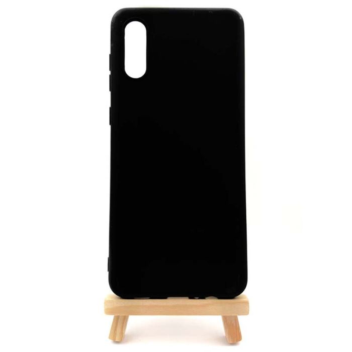 Силиконовый чехол TPU Soft case Samsung A02 (A022) Черный