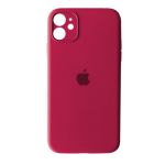 Чохол Silicone Case Full Camera для iPhone 12 (36) rose red