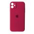 Чохол Silicone Case Full Camera for iPhone 12 (36) rose red