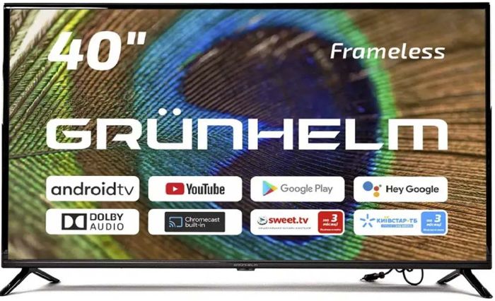 Телевизор GRUNHELM GT9FHD40-GA 40'', Android TV, Full HD, T2
