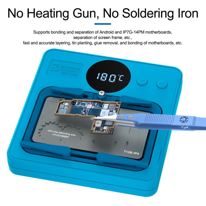 Нижній підігрів Sunshine T12B-IP5 для ремонту плати iPhone 13 / 13 Mini / 13 Pro / 13 Pro Max / A15