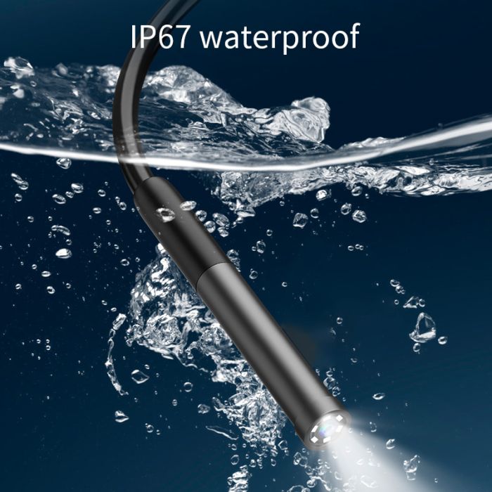 Ендоскоп WI-FI USB / 8 mm камера / підсвічування / IP67 / Android IOS / OTG Type-C / Lightning 3 м