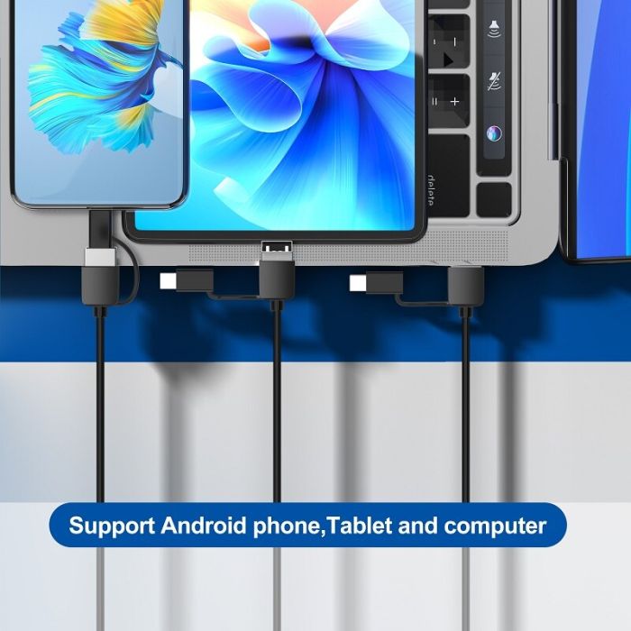 Мікроскоп цифровий портативний AN104 / кратність 1000X / OTG Micro USB / Type-C / підсвічування