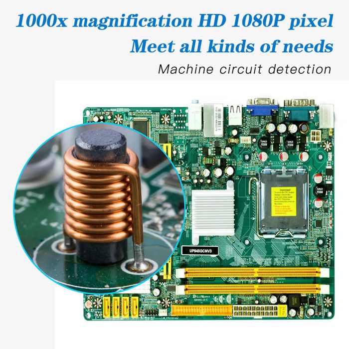 Мікроскоп цифровий портативний F210 / кратність 1000X / HD 1080P / Wi-FI / Android IOS / підсвічування