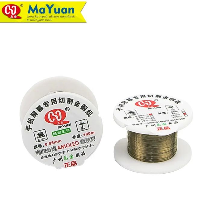 Дріт (струна) MaYuan MY-100R для поділу дисплейних модулів 0,06мм / 100м