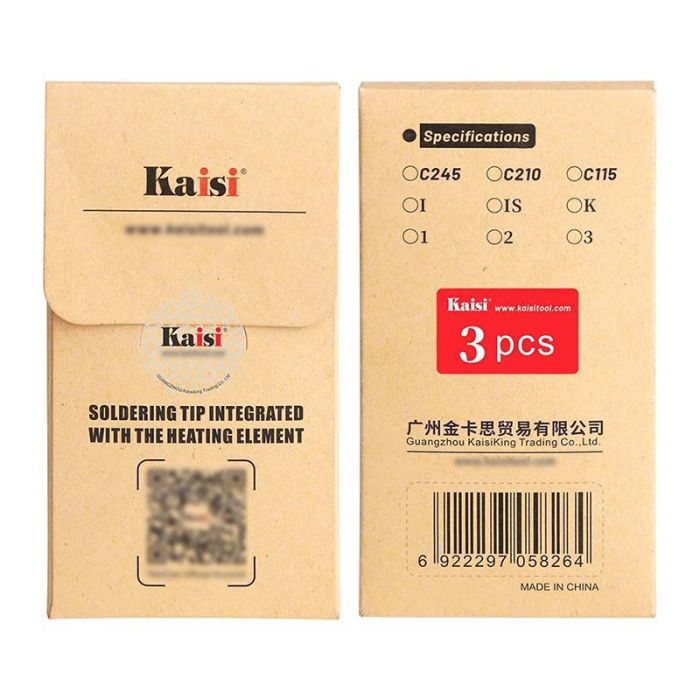 Жала, наконечники Kaisi C115-I / C115-IS / C115-K для паяльника набор 3 шт.