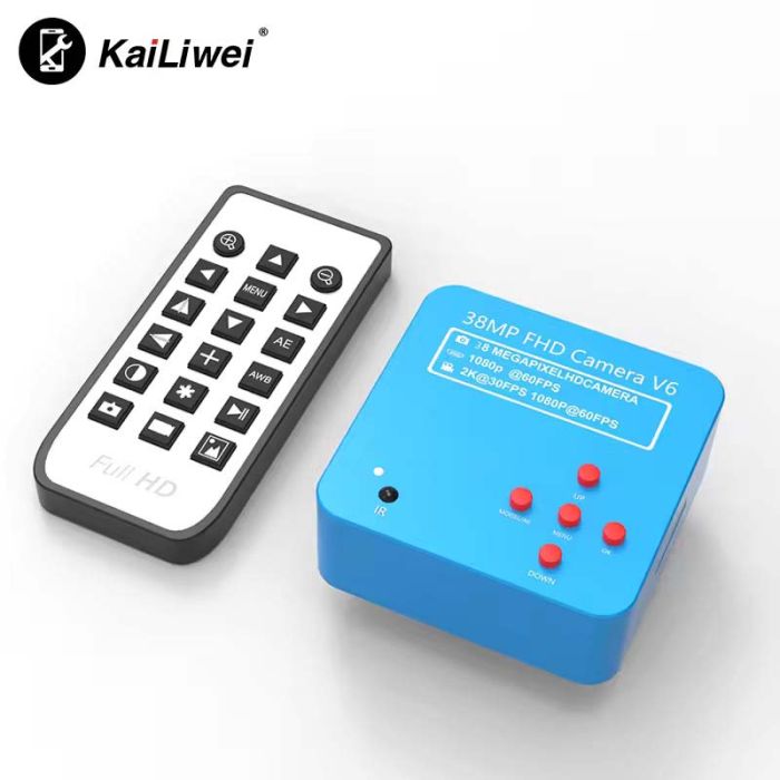 Мікроскоп тринокулярний KaiLiwei K10HT-638-S008 / камера 38Мп 1080P / монітор HD 8" / 45X / HDMI / підсвічування