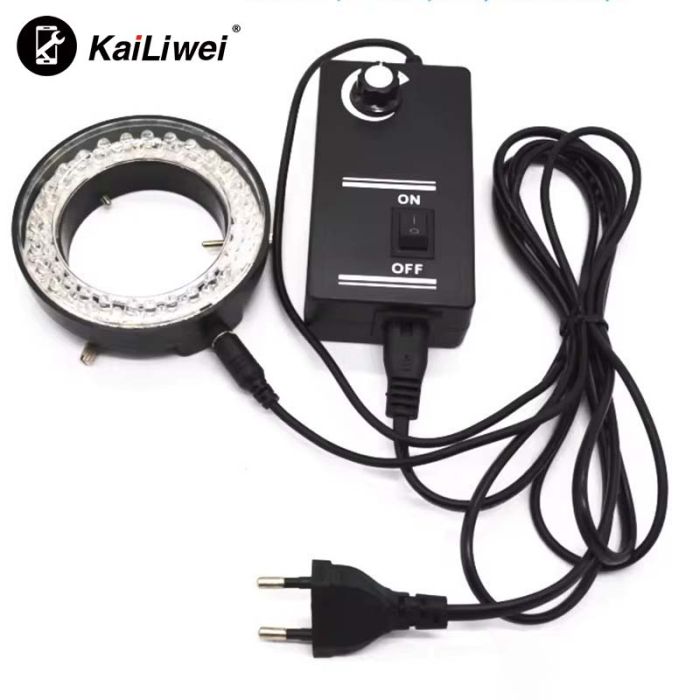 Мікроскоп тринокулярний KaiLiwei K10HT-638-S008 / камера 38Мп 1080P / монітор HD 8" / 45X / HDMI / підсвічування