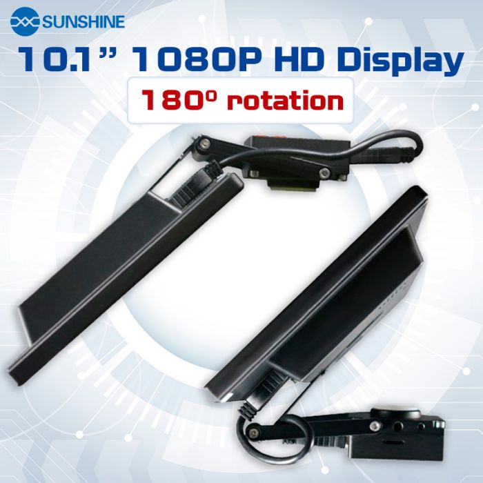 Тринокулярний мікроскоп Sunshine SZM45T-B1-1600S / камера 16 Mpx / HD дисплей 10'' 1080P / підсвічування