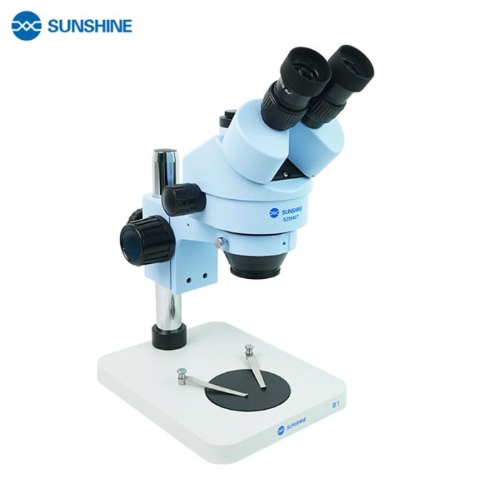 Тринокулярний мікроскоп Sunshine SZM45T-B1-1600S / камера 16 Mpx / HD дисплей 10'' 1080P / підсвічування
