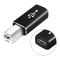 Переходник адаптер USB Type-C на USB-B 2.0 для принтера, сканера, синтезатора / черный