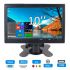 Монитор экран портативный 10'' для авто / видеонаблюдение / ПК / мониторинг / HDMI, VGA, RCA, AV, USB / 12В