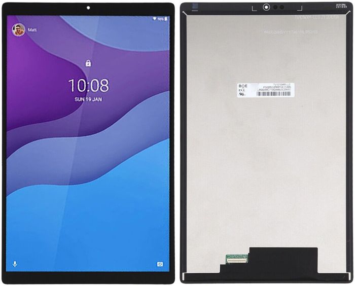 Дисплей, матриця для планшета Lenovo Tab M10 HD (2 Gen) LTE TB-X306/X306F/X306X + сенсор чорний, оригінал