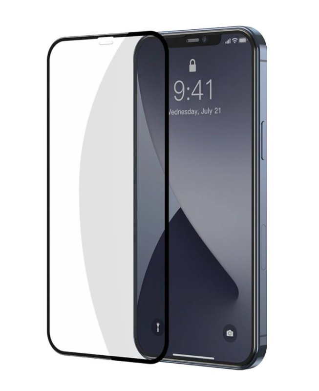 Защитное стекло Full Coverage для Apple iPhone 12 Pro Max (6,7") Black