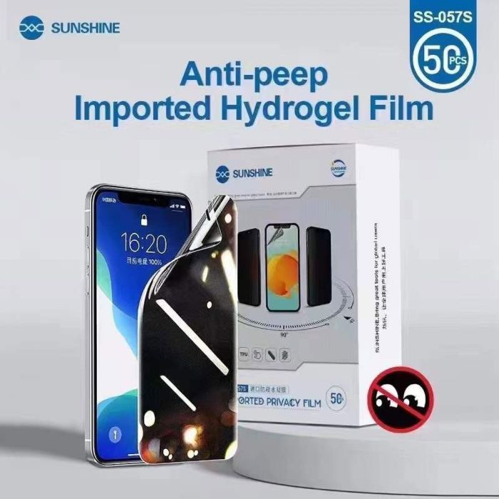 Гидрогелевая бронепленка для телефона Sunshine SS-057S матовая (Антишпион) All Phone