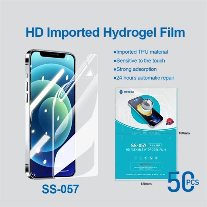 Гидрогелевая бронепленка для телефона Sunshine SS-057 (Korea) пачка 50шт