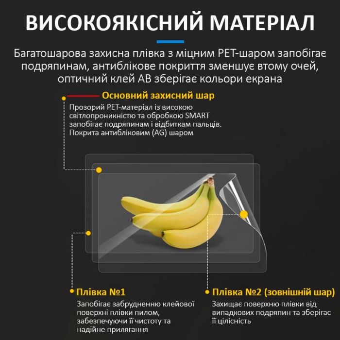 Гідрогелева бронеплівка Sunshine SS-075 PC / для екранів ноутбуків до 16'' / захисна HD