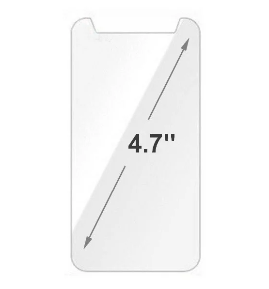 Захисне скло універсальне 4.7 "(0.3 х 13,2 х 6,38, 2.5D)