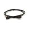 Кабель Merlion HDMI-HDMI 1.0m, v1.4, OD-7.5mm, круглий Black, конектор Black 90° кутовий
