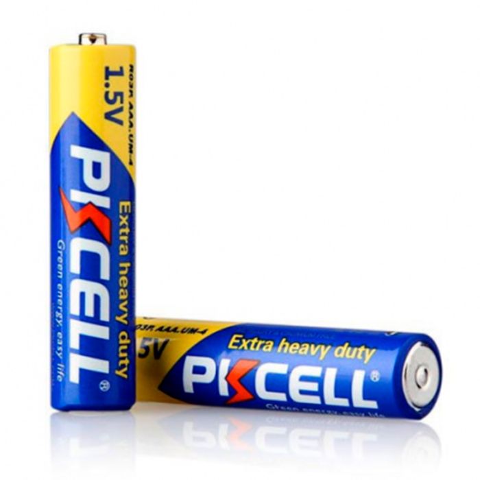 Батарейка солевая PKCELL 1.5V AAA/R03, 2 штуки в блистере цена за блистер