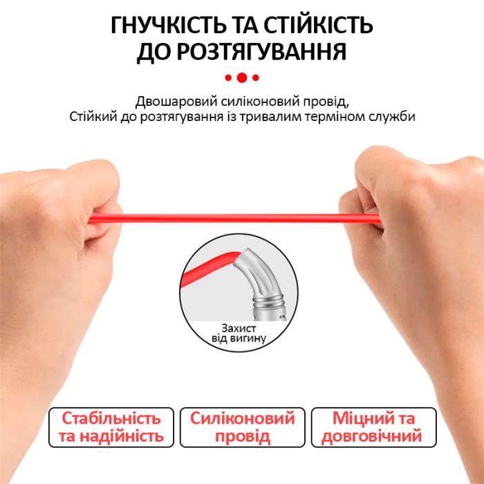 Щупи для мультиметра, тестера силіконові, тонкі, висока якість, 1000В, 20А