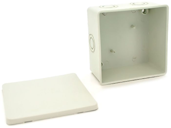 Коробка розподільна зовнішня Р70 95х95х60мм; IP54; біла; пластик; (РР)
