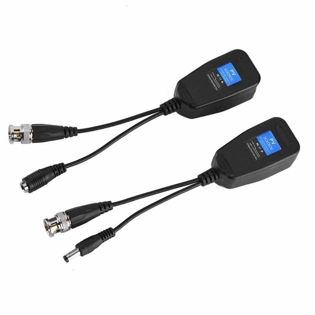 Пасивний приймач відеосигналу (балун) AHD/CVI/TVI, DC+BNC - RJ-45 2 шт.