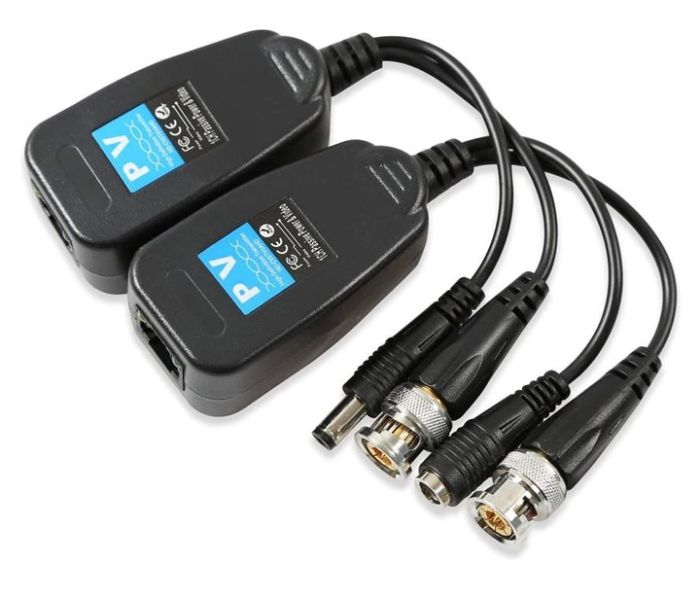 Пасивний приймач відеосигналу (балун) AHD/CVI/TVI, DC+BNC - RJ-45 2 шт.