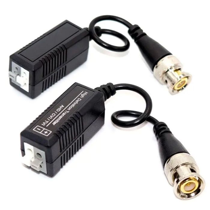 Передавач відео Video Balun BNC для CCTV камер відеоспостереження, 2шт