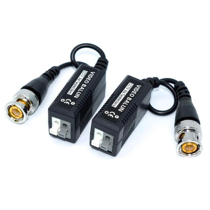 Передавач відео Video Balun BNC для CCTV камер відеоспостереження, 2шт