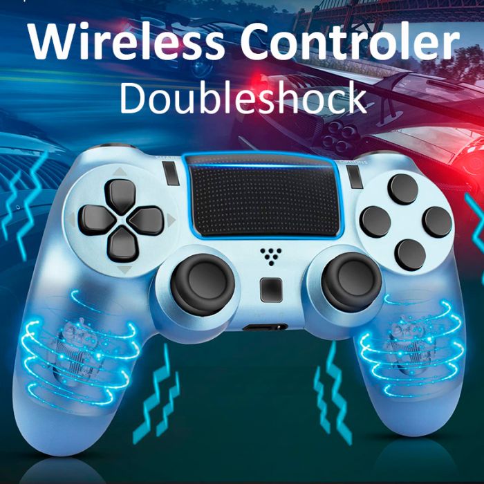 Бездротовий ігровий контролер Doubleshock 4 джойстик геймпад Playstation PS4 / Pro / Slim / PS3 Blue Camo