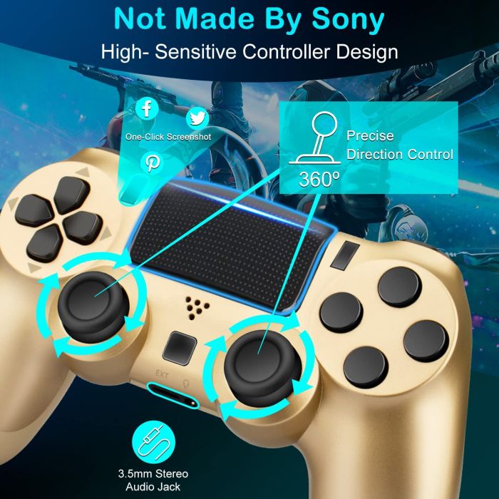 Бездротовий ігровий контролер Doubleshock 4 джойстик геймпад Playstation PS4 / Pro / Slim / PS3 Blue Camo