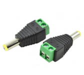 Разъем для подключения питания DC-M (D 5,5x2,1мм) с клеммами под кабель (Yellow Plug) YT-DC-M