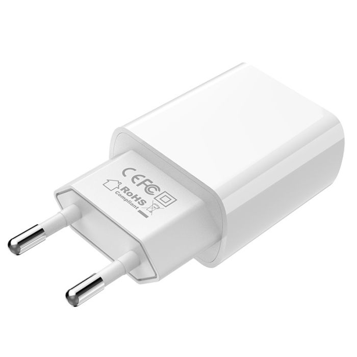 Сетевое зарядное устройство Borofone BA20A 1 USB 2.1A белое