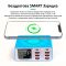 Быстрое зарядное устройство + беспроводная зарядка RELIFE RL-304S 4xUSB / 2xType-C PD3.0 / 2xUSB QC3.0 / 110W