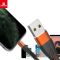 Кабель Biboshi A18 USB - Micro-USB 1m 3A black - orange