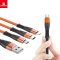 Кабель Biboshi A18 USB - Micro-USB 1m 3A black - orange