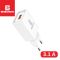 Мережевий зарядний пристрій Biboshi C11 1 USB 3.1A white