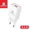 Мережевий зарядний пристрій Biboshi C11 1 USB 3.1A white