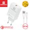 Сетевое зарядное устройство Biboshi C39 1 USB 20W / QC5.0 + кабель Micro-USB white