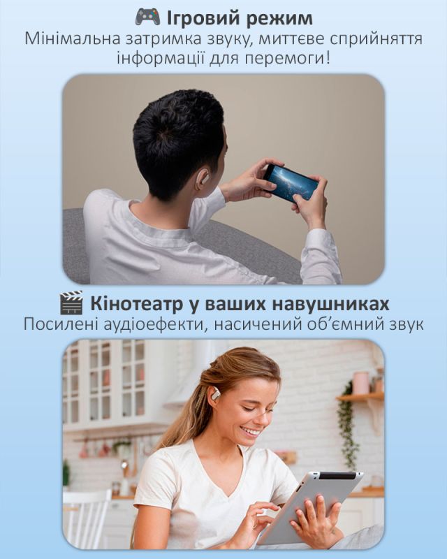 Навушники бездротові Q18 TWS Earbuds з LED дисплеєм, Bluetooth 5.4, ENC, 300mAh White