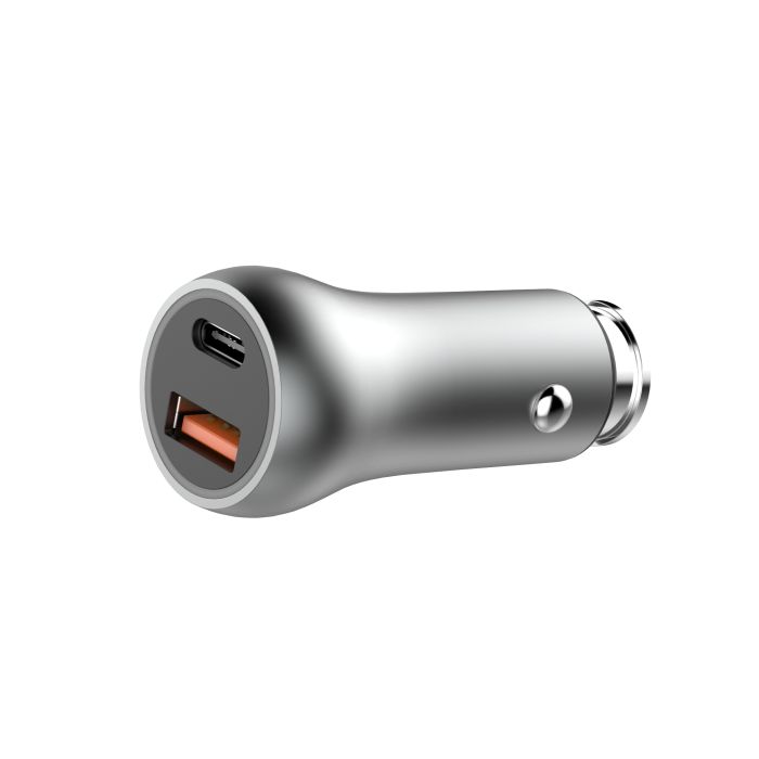 Автомобильное зарядное устройство Biboshi Z04 1 USB 1 Type-C PD-20W silver