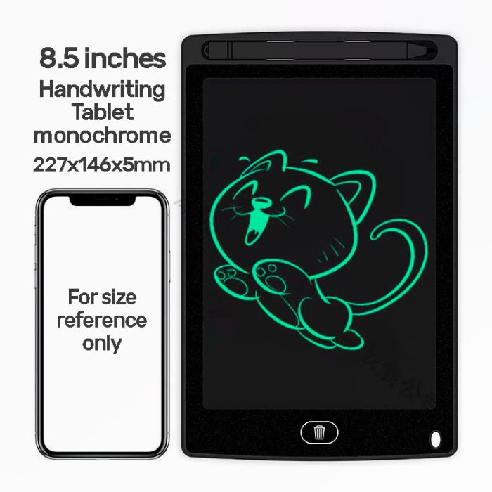 Планшет графический для рисования, заметок 8.5" LCD Writing Pad Black