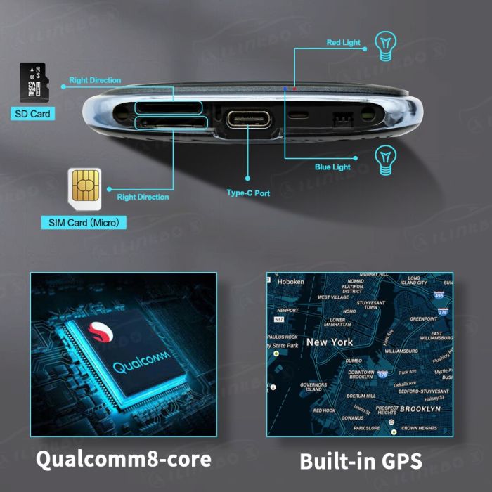 Автомобильный CarPlay Mini Box UX-999 Max / 64 ГБ / Android 10