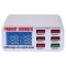 Быстрая зарядная станция WLX-896 / цифровая индикация / 3.5A / 5xUSB / 1xUSB QC3.0 / 40W