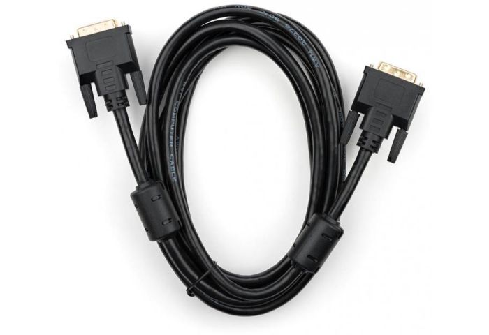 Кабель мультимедийный DVI 24+1 3.0 m Vinga (VCPDCDVIMM3BK)