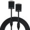 Кабель мультимедийный VGA 3.0m ferrits Vinga (VCPVGAF3BK)